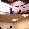 Mineral wool acoustic ceiling tiles