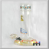 Color glass smoking set