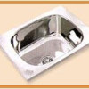 Stainless steel single bowl sink