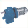 Helical worm gear motors