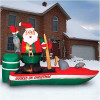 inflatable santa plane