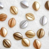 Flat elaichi (dull colors) beads