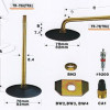 Tr78 rubber base tube tyre valve