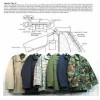 Military camouflage m65 jacket