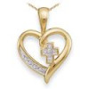 24k Gold Plated CZ Diamond Pendants