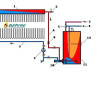 active open loop solar water heater